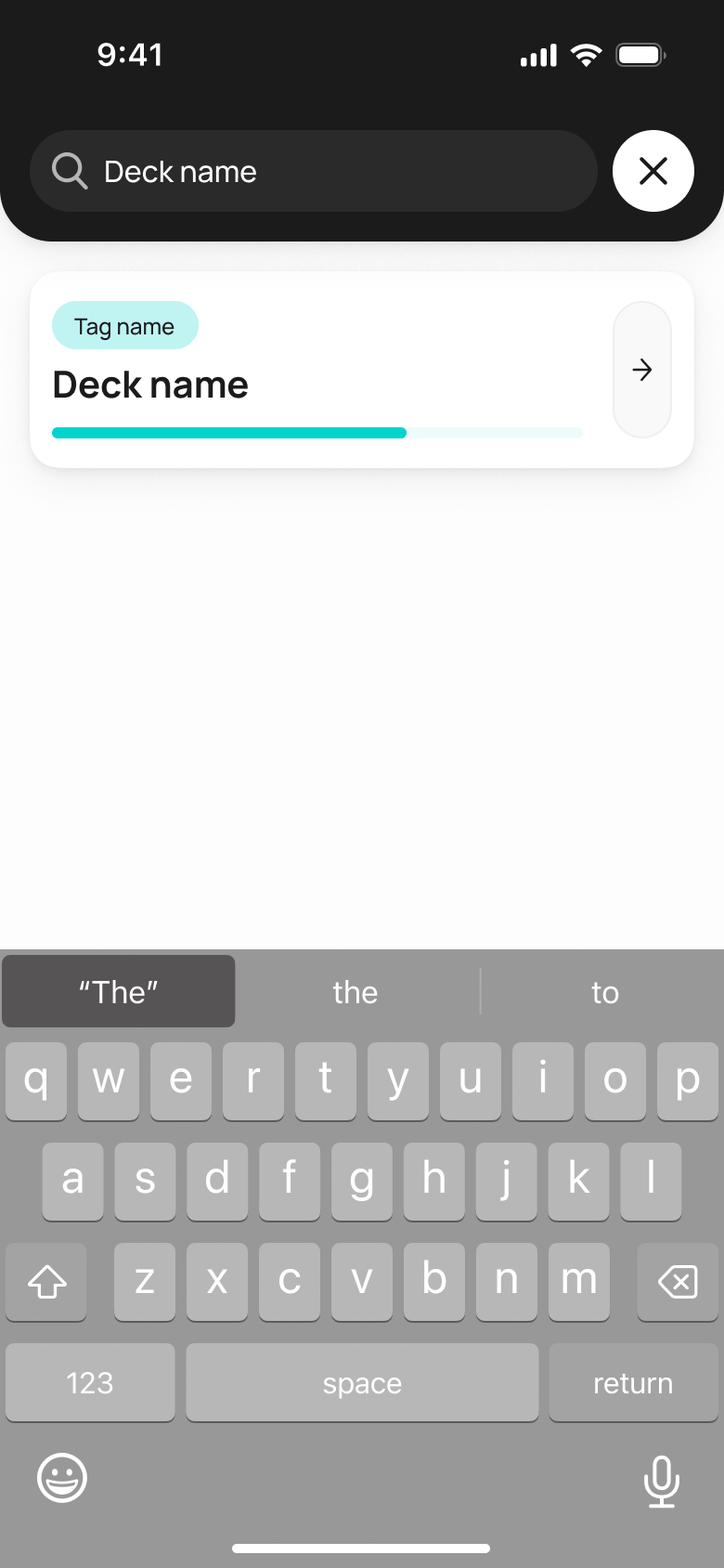 Flash Cards — пошук по бібліотеці