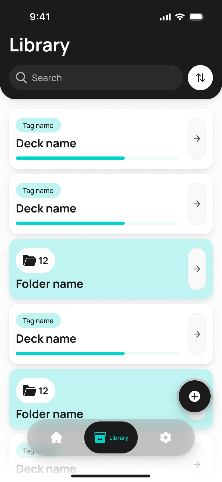 Flash Cards — бібліотека колод і папок