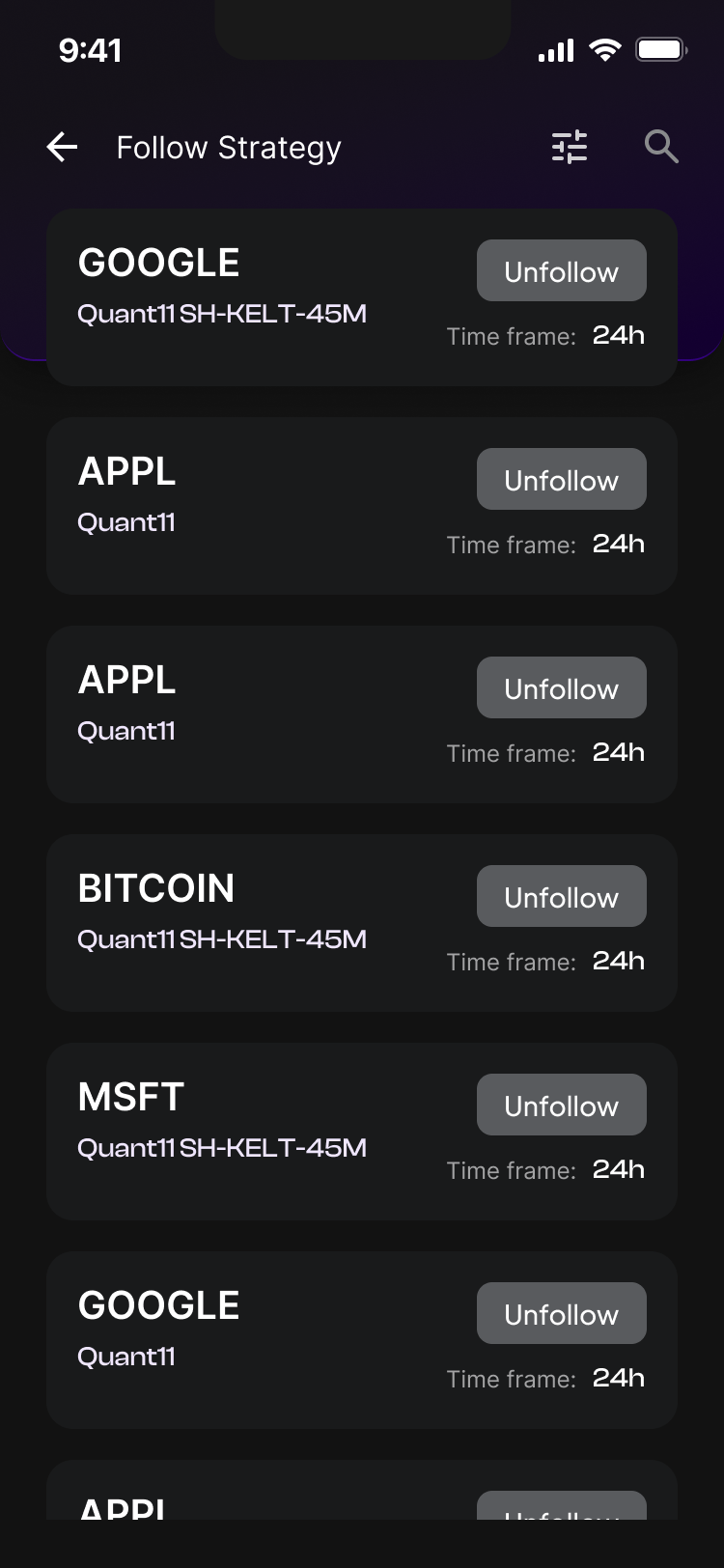 Quant — стратегії, на які підписаний трейдер